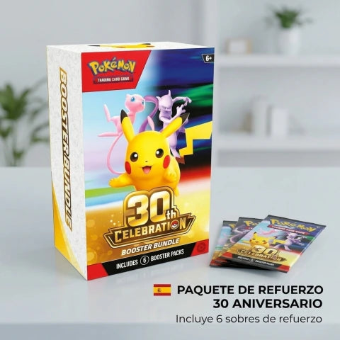 Pokémon Booster Bundle 30.º Aniversario (6 Sobres) — Edición en Español